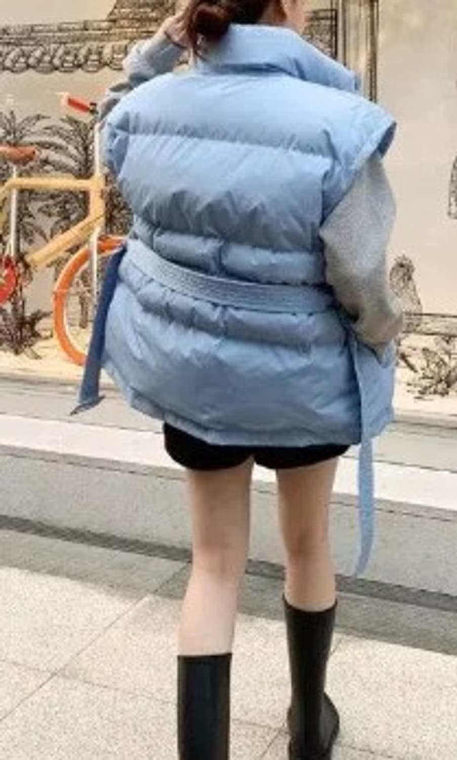 벨티드 패딩 베스트 (새상품) 상품이미지6