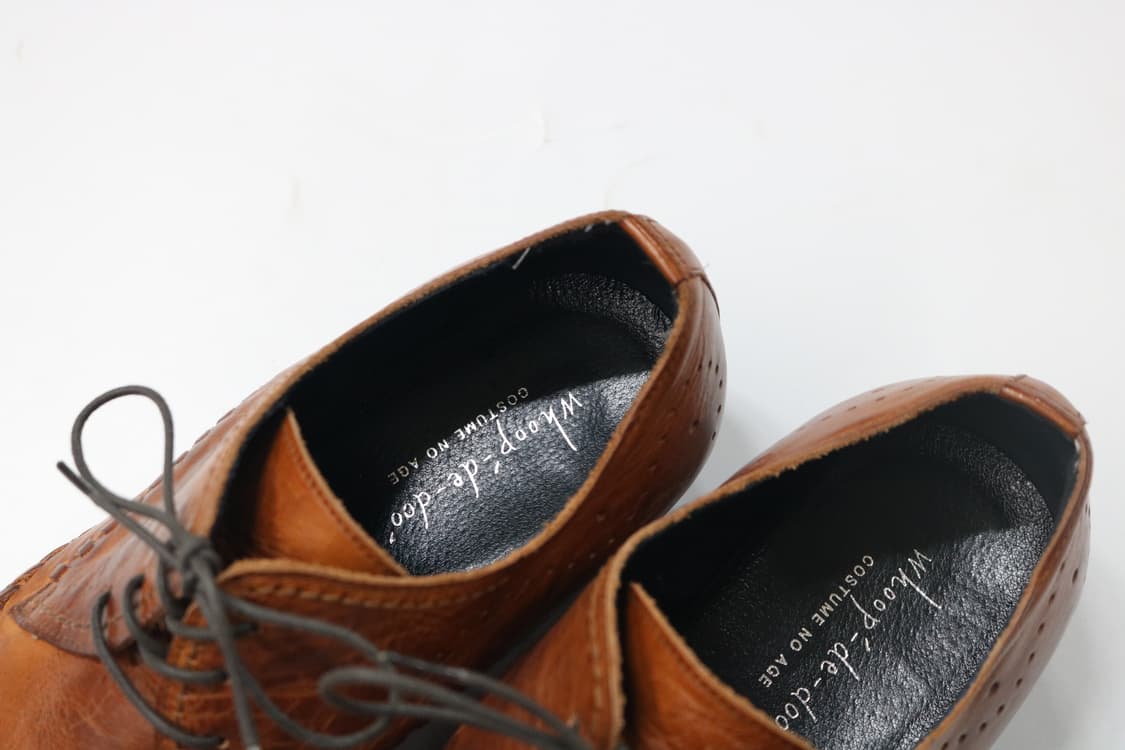 훕데두 Whoop-de-doo 빈티지스퀘어토 레더 윙팁 더비 슈즈 상품이미지5