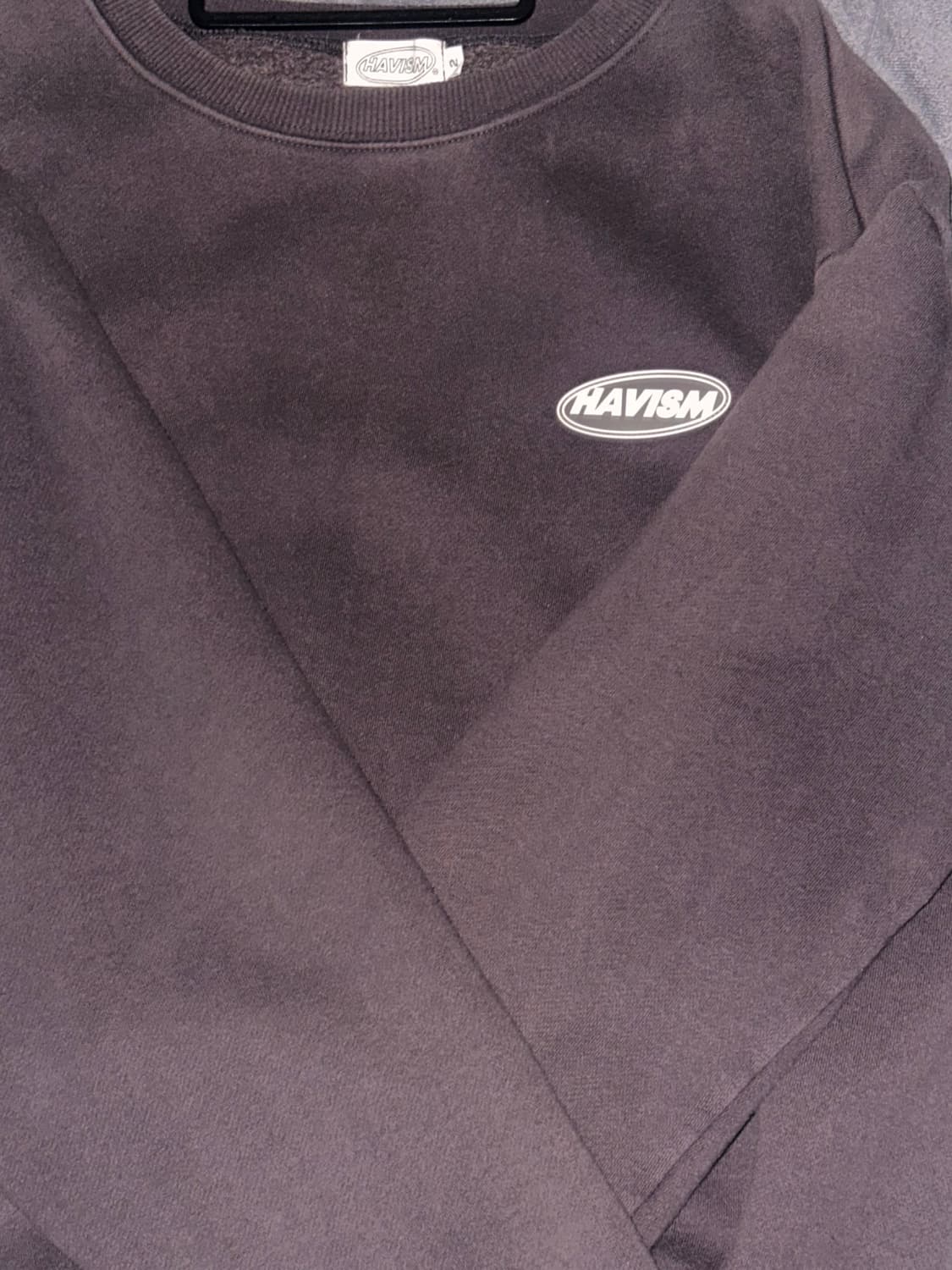 해비즘 클리어라벨 맨투맨 챠콜 상품이미지2