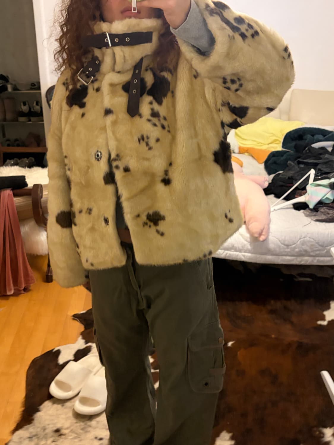 빈티지 카우 퍼 자켓(착용샷O) 상품이미지9