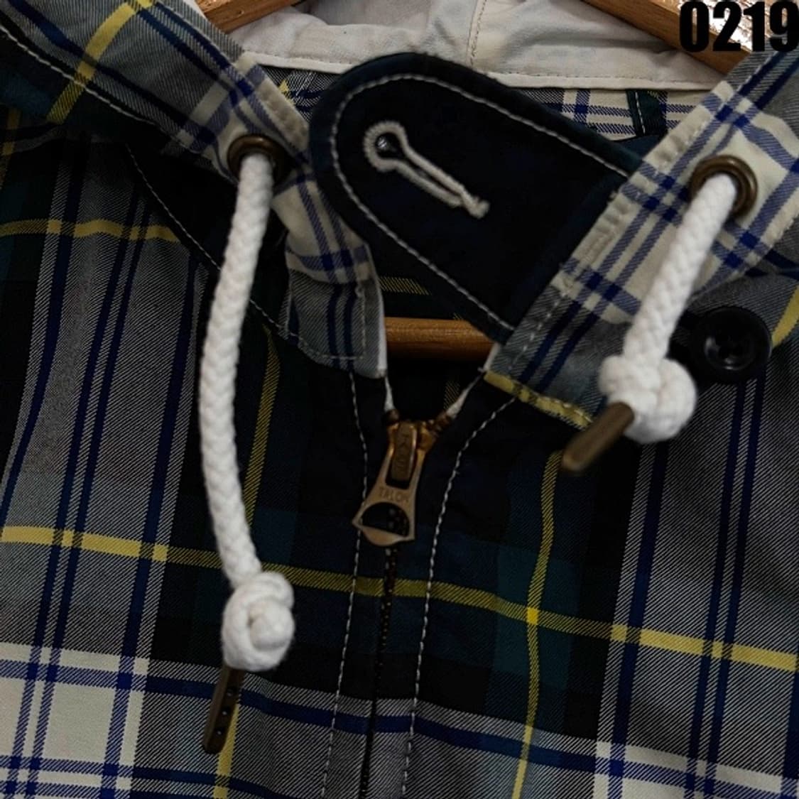 폴로 랄프로렌 체크 후드집업 자켓 M 0219  상품이미지4