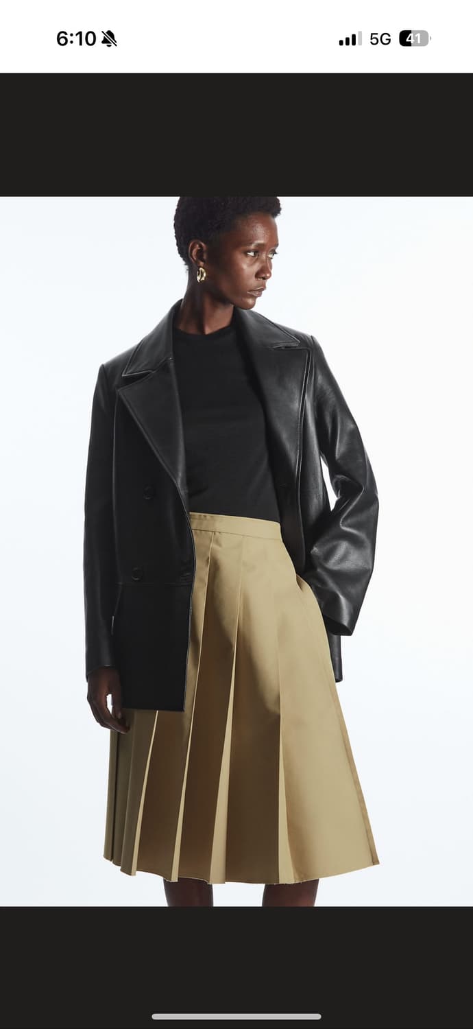 코스 에이라인플리티드스커트 상품이미지1