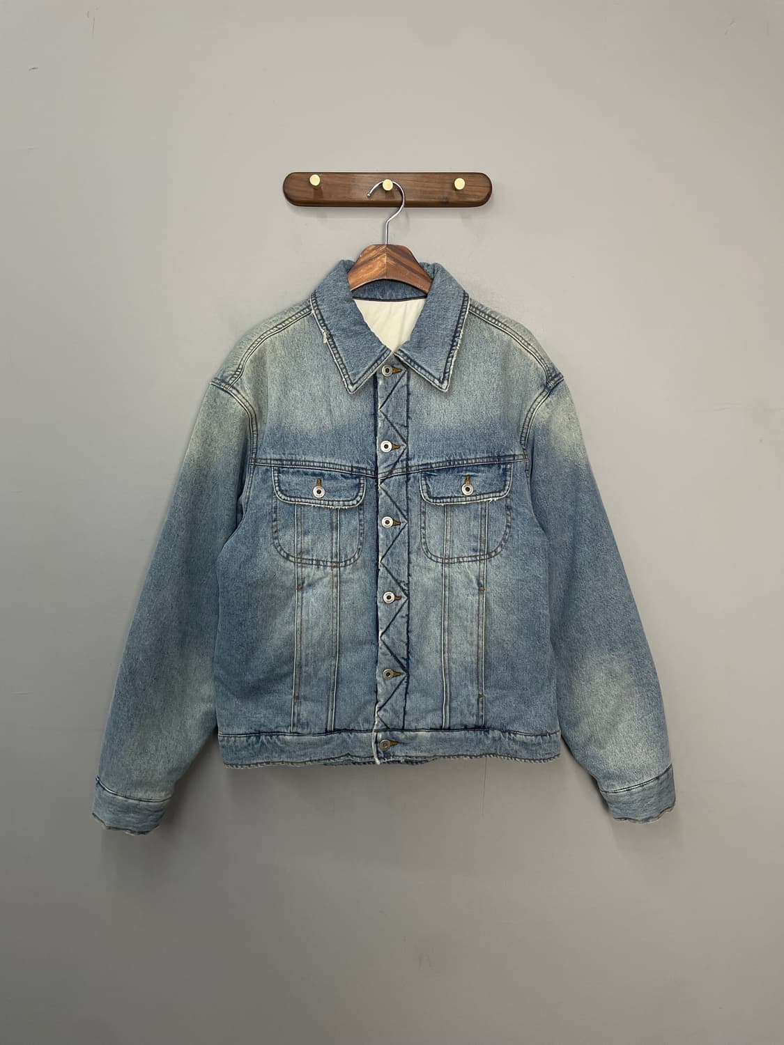 쿠어 머드 다잉 페이드 인디고 누빔 데님 자켓 H2220 상품이미지2