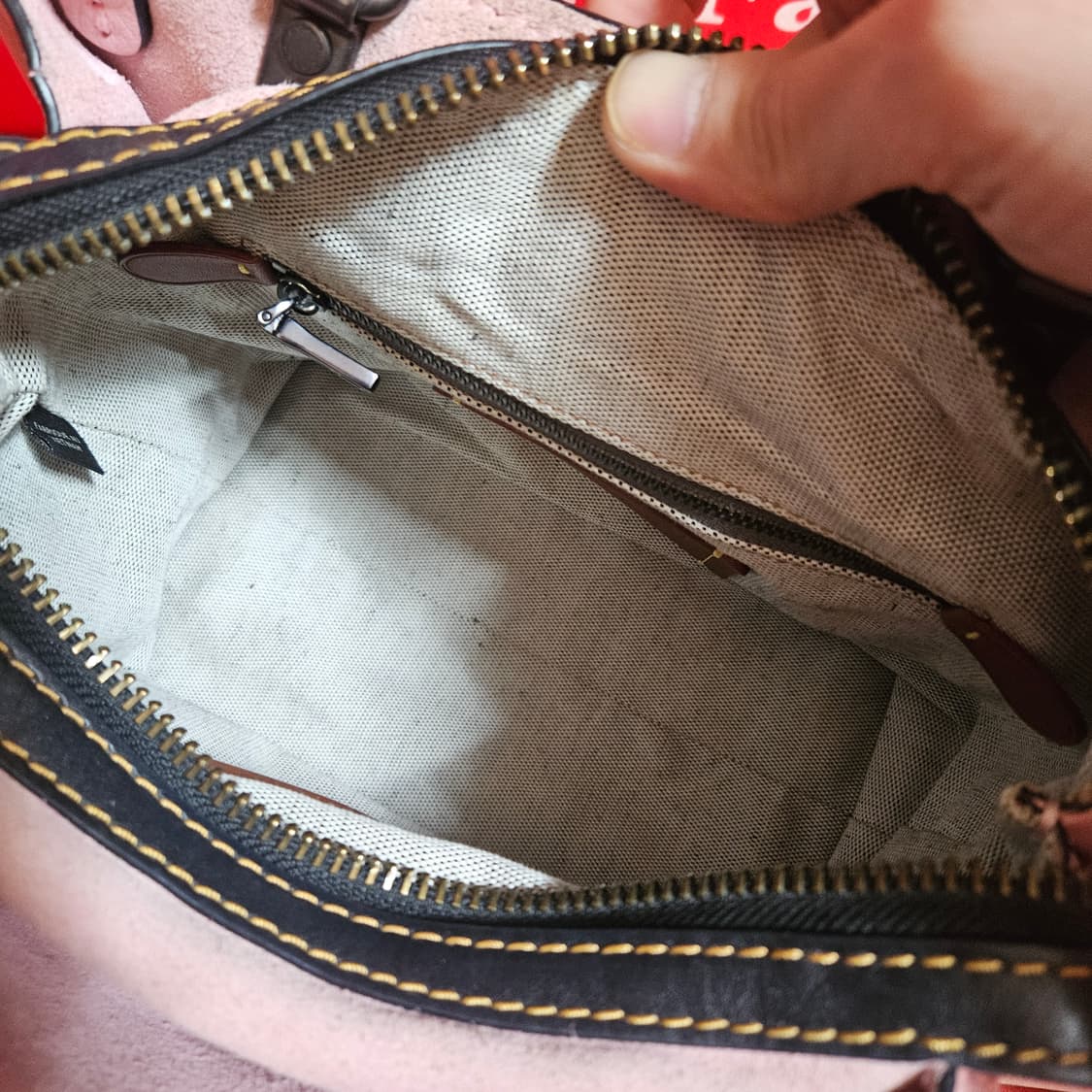 코치(Coach) 로그25 패블레더 위드 컬러블럭 스네이크 토트백 상품이미지10