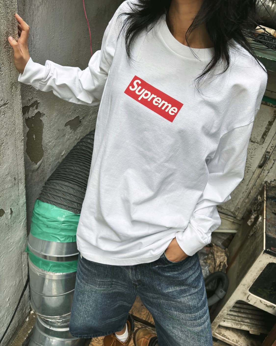 슈프림 박스로고 롱 슬리브 상품이미지3
