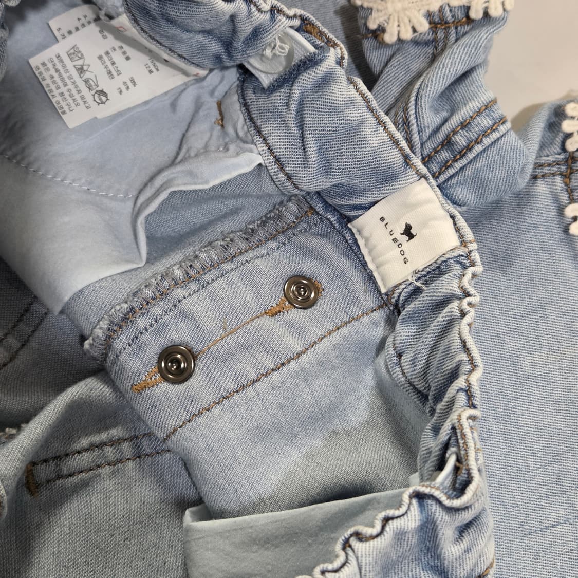 블루독 여아 데님 반바지 155/12Y 상품이미지5