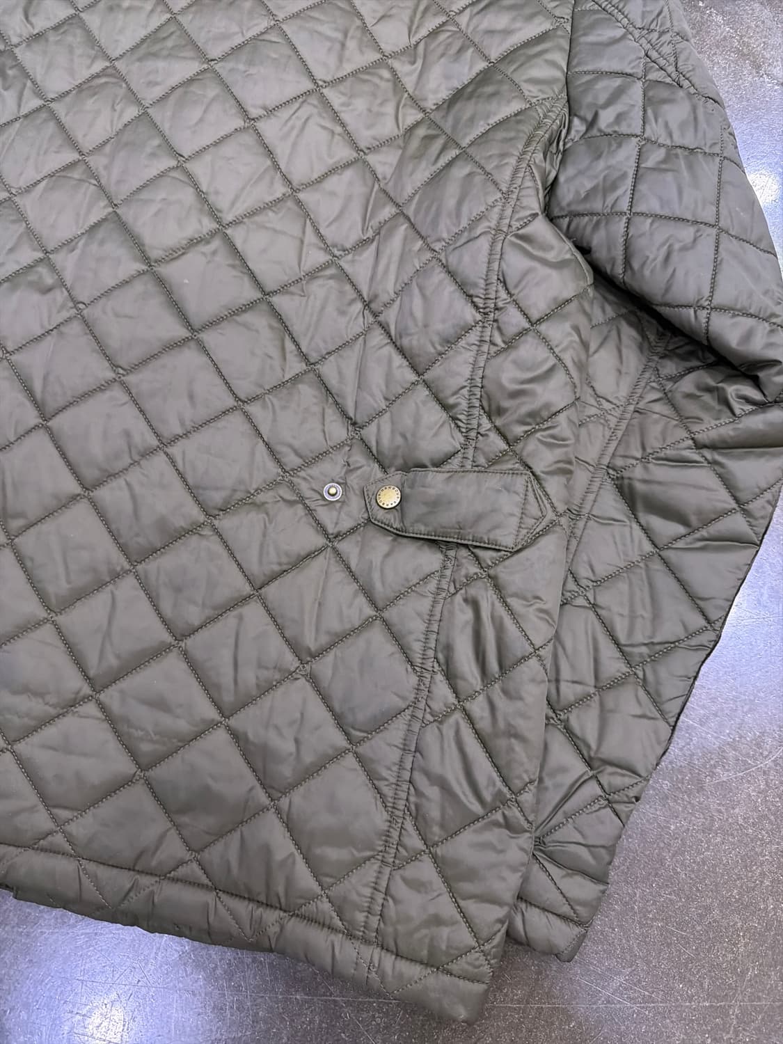 바버 디글 퀼팅 자켓 올리브 그린 M 상품이미지6