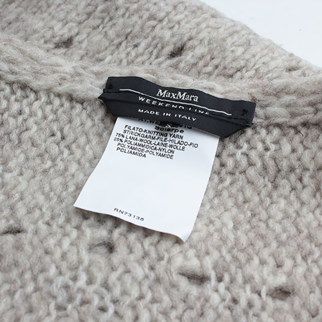 막스마라 위켄드 오트밀 니트 롱머플러 상품이미지3