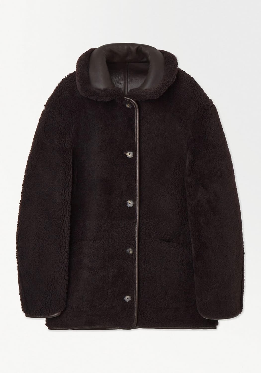 코스 리버서블 시어링 에비에이터 재킷 무스탕 상품이미지4