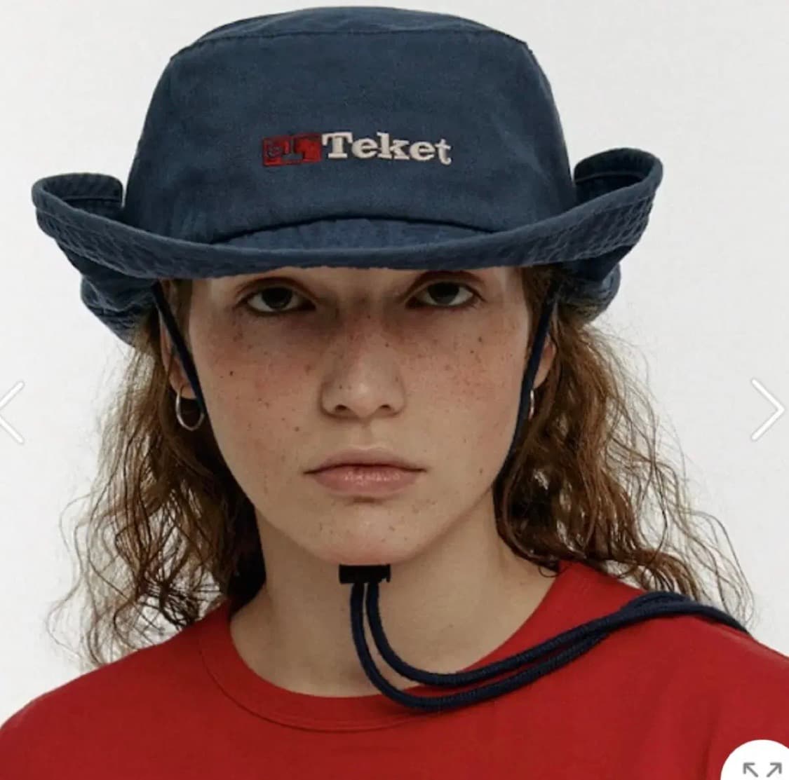 테켓 버킷햇 Teket plan bucket hat navy 상품이미지1