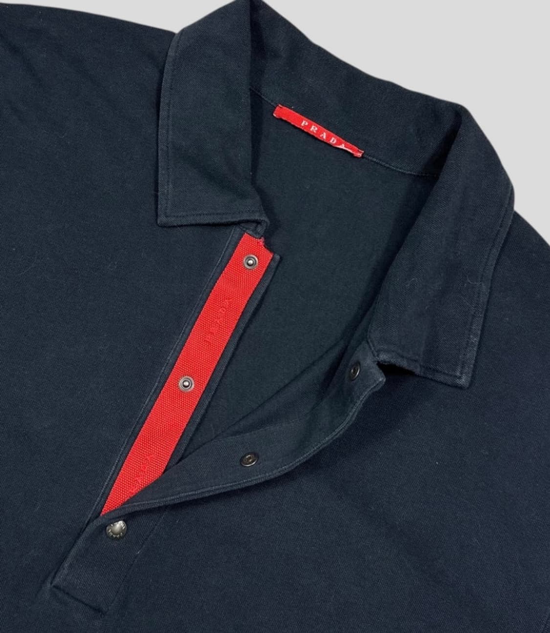 Prada Sport 2007 Red Spellout Logo Polo 상품이미지2