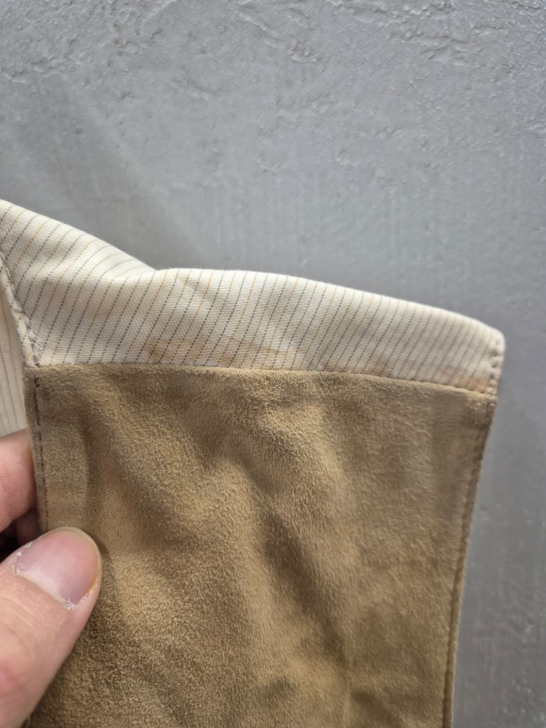 히키프리먼 스웨이드 베스트 M 상품이미지8