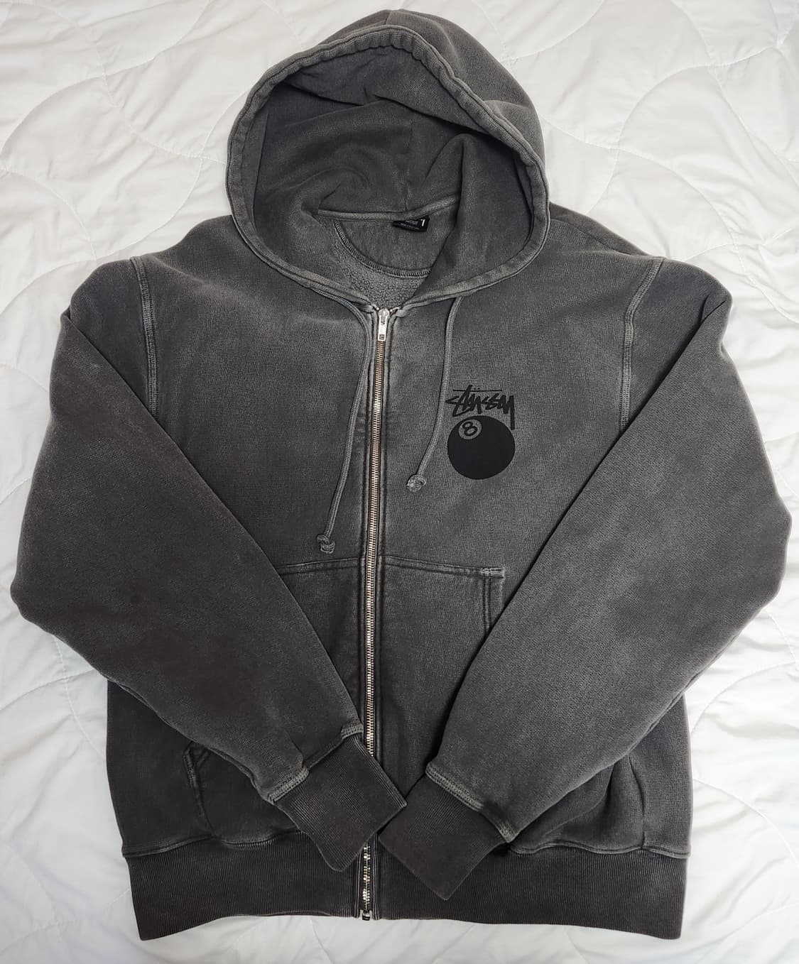 스투시 피그먼트 8볼 후드집업 M 상품이미지3