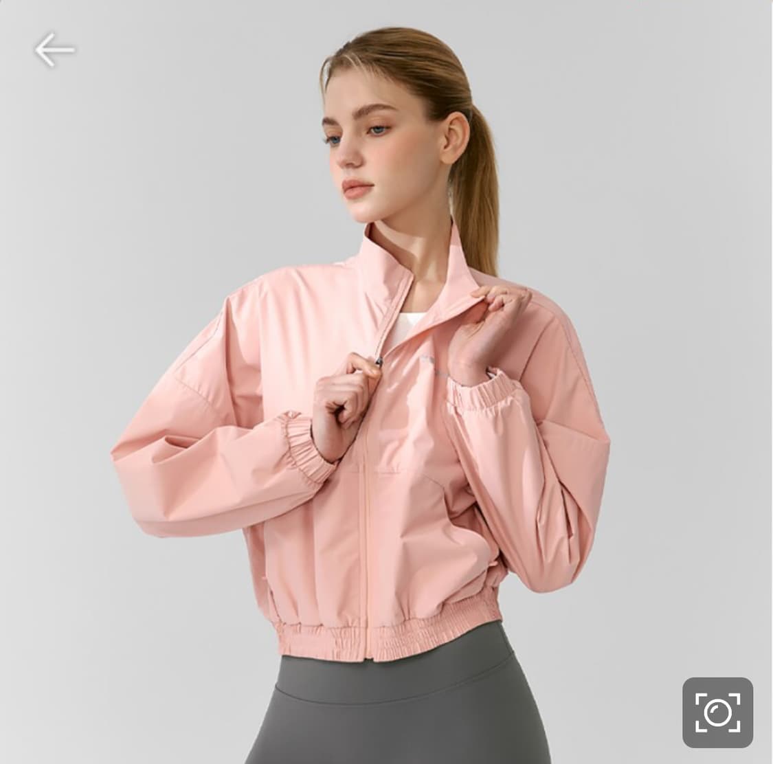 (s) 젝시믹스 하이넥 크롭 점퍼 상품이미지3