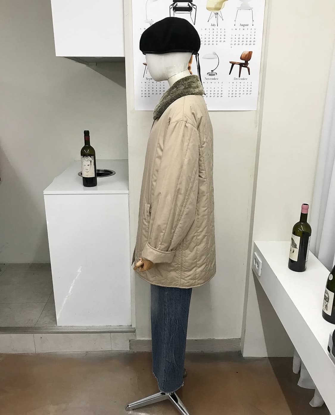 버버리 퍼 누빔 패딩 자켓 상품이미지9