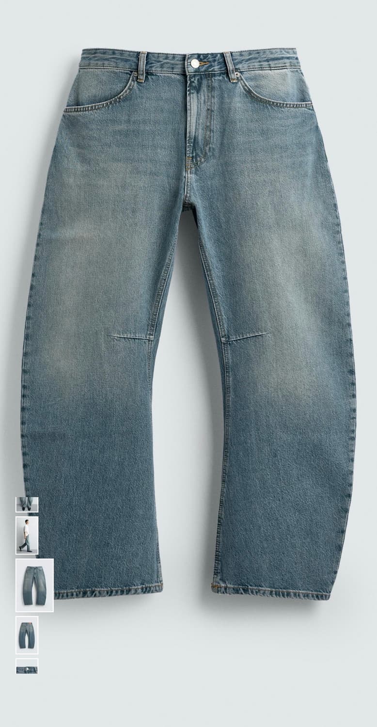 자라 배럴 릴렉스핏 청바지 상품이미지2