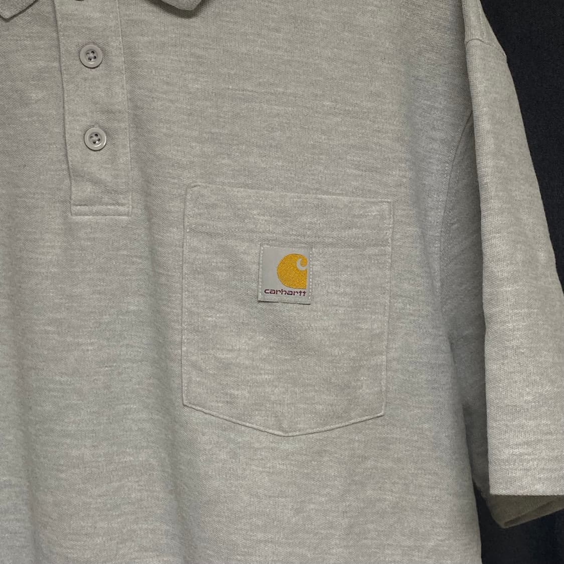 칼하트 PK 카라 반팔 그레이 XL 상품이미지3