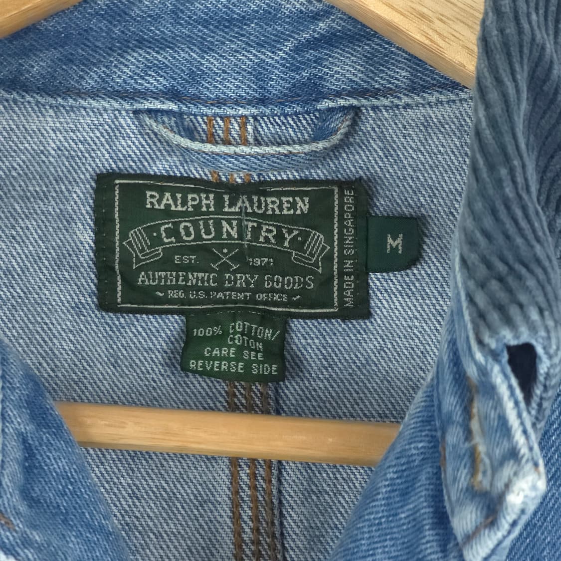 [M] 80's-90's 폴로 랄프로렌 컨트리 폴로컨트리 데님 초어자켓 상품이미지7