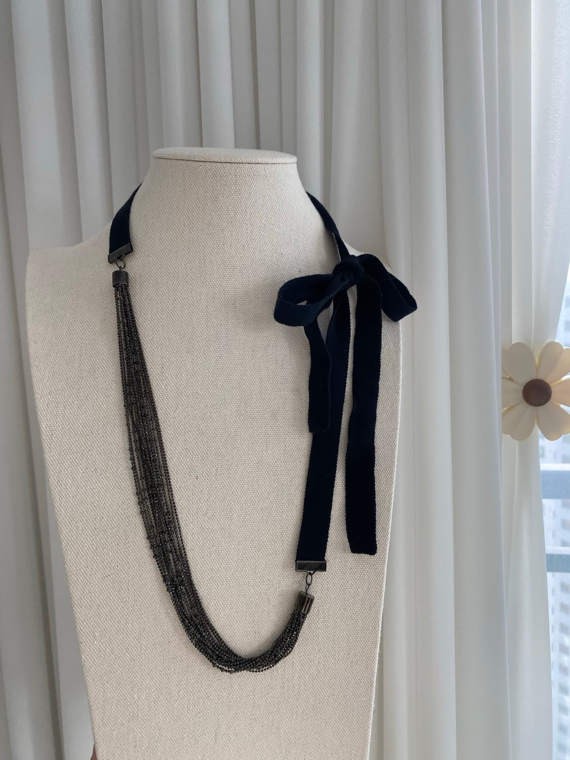 일본 수입 빈티지 리본 목걸이 상품이미지2