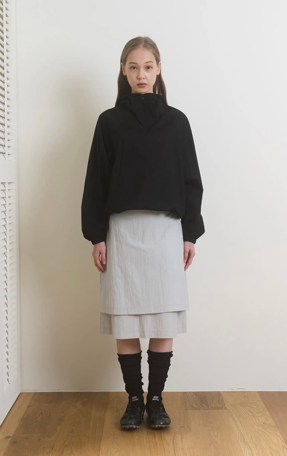 페스토 라이트 아노락 블라우스 블랙 light anorak blouse 상품이미지1