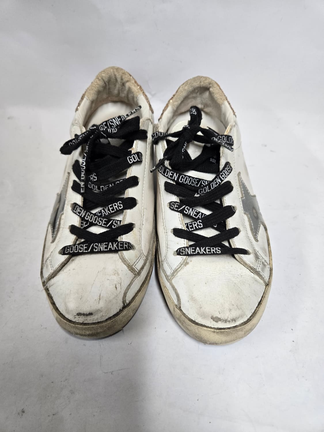 골든구스 슈퍼스타 스니커즈 화이트 실버 글리터 36 230 상품이미지2