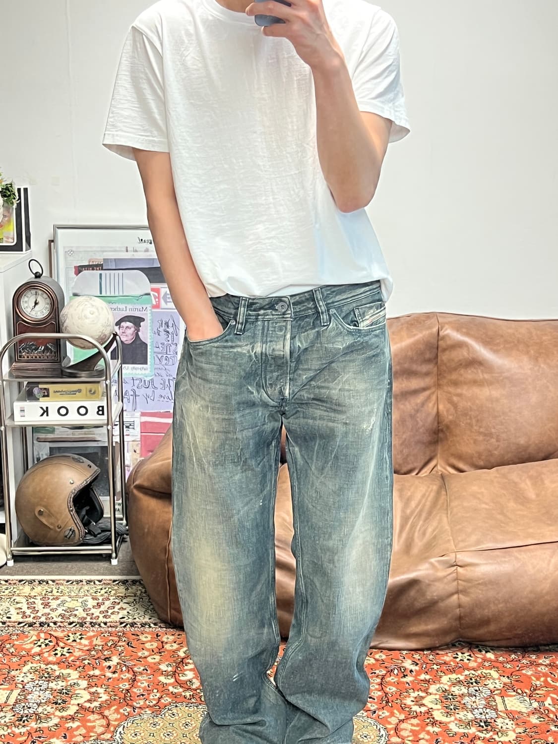 [32] 디젤 빈티지 KURREN 그레이 데님 팬츠 상품이미지3