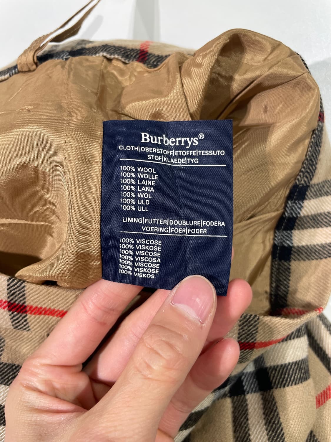 버버리 베이지 노바체크 핀턱 롱 스커트 상품이미지8