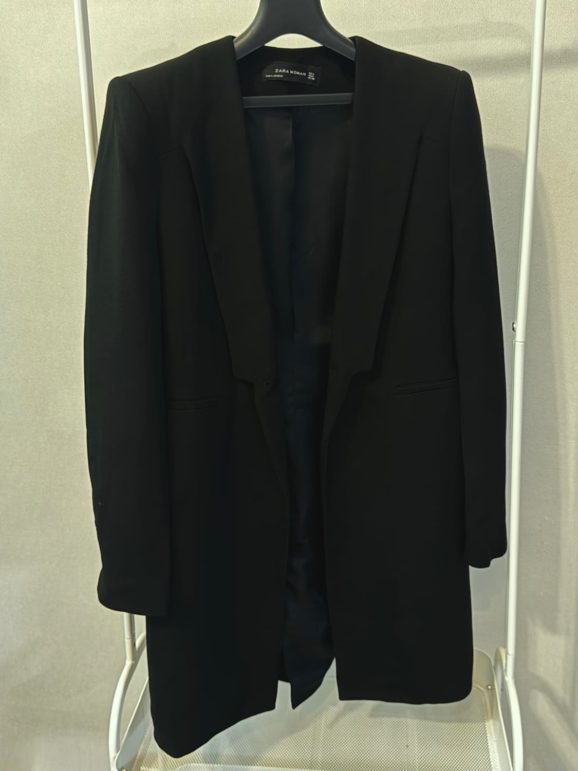 Zara woman 블랙 롱자켓(S) 상품이미지1