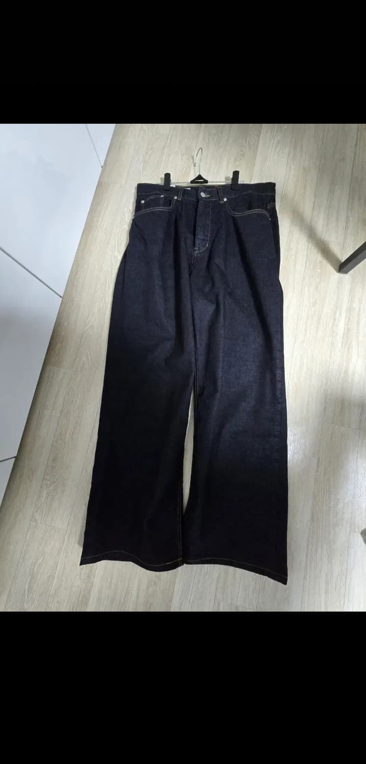 [L] 유스 와이드 데님 원워시 컬러 상품이미지3