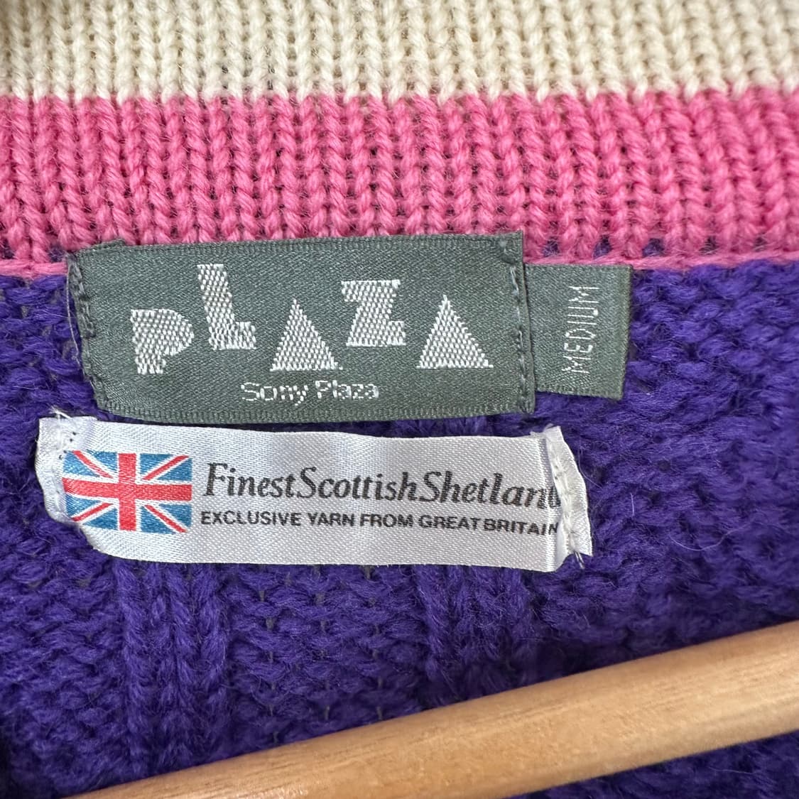   PLAZA 여자 울100% 오버핏 브이넥 니트 M 상품이미지7