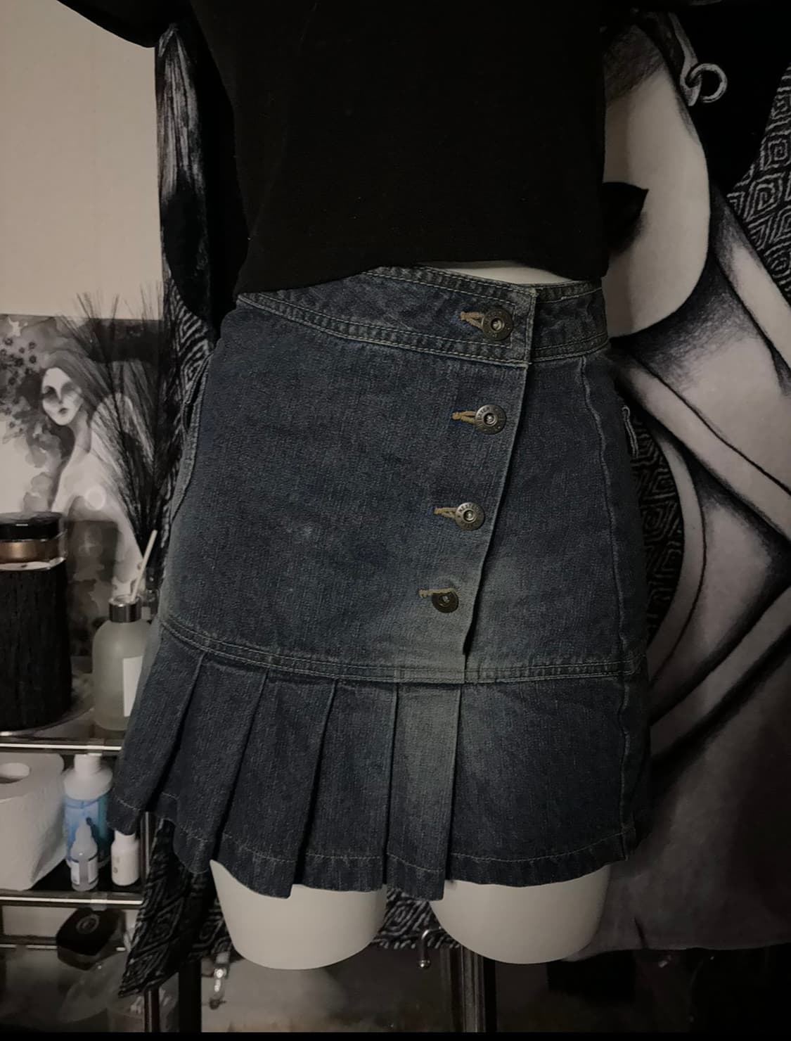 빈티지 데님 스커트 상품이미지2