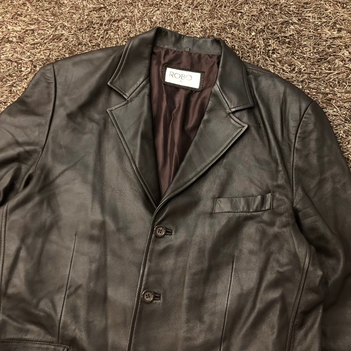 ROBO 빈티지 양가죽 블레이저 레더 가죽 자켓 상품이미지2