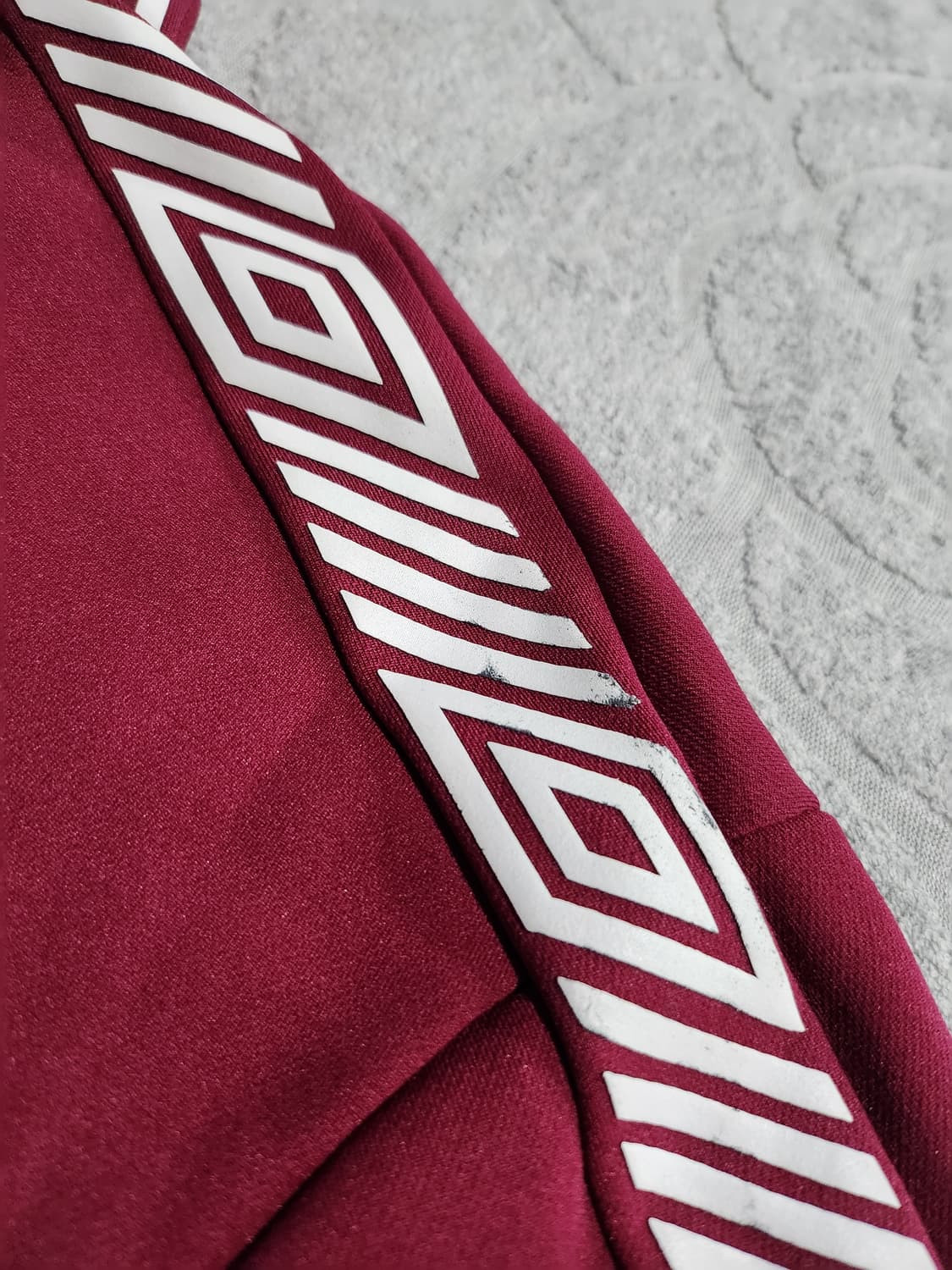 엄브로 빈티지 로고 테이핑 트랙탑 (버건디) 2XL 상품이미지6