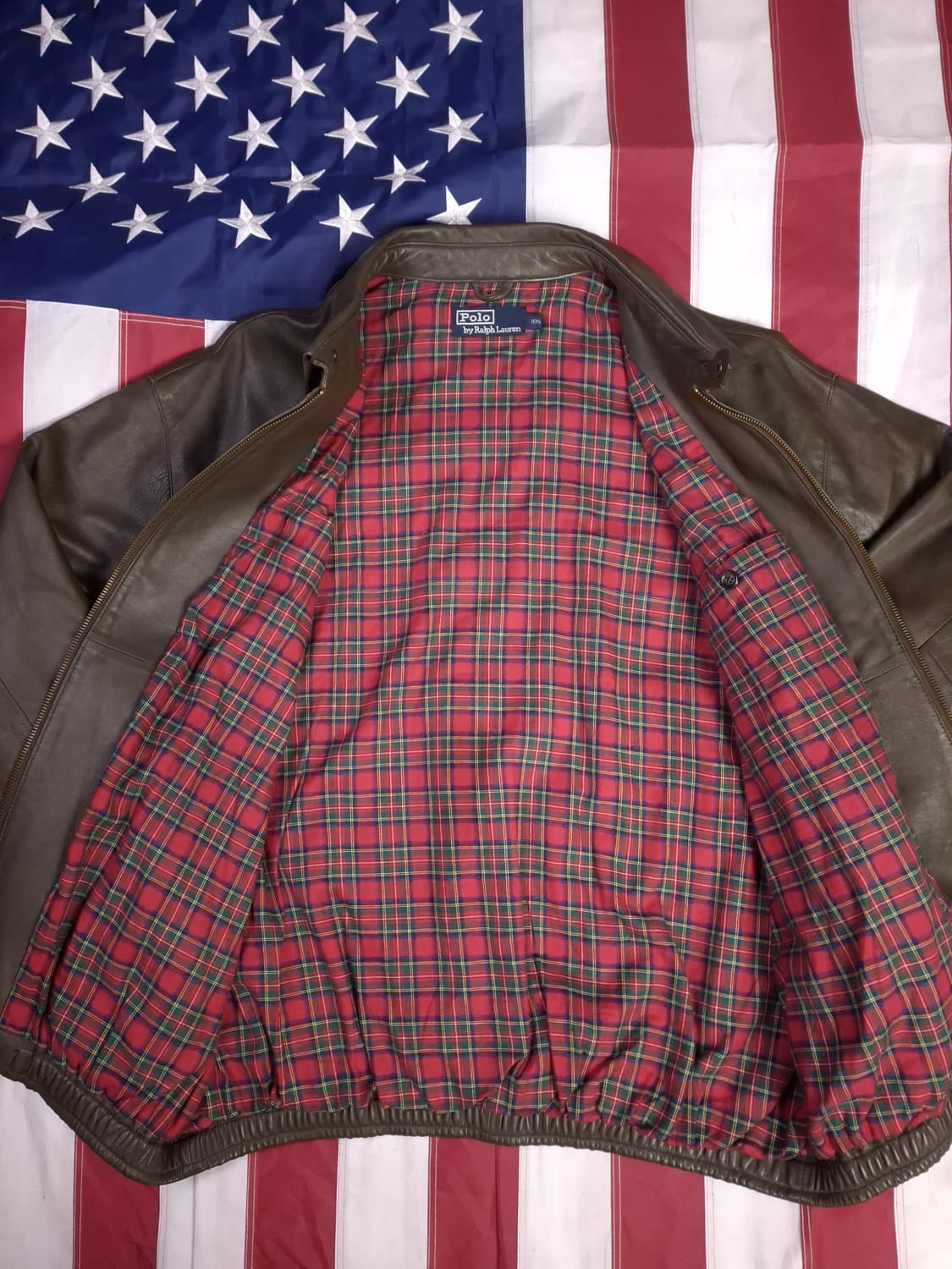 특A 오리지날 90's 랄프로렌폴로 램스킨 레더 자켓 상품이미지10