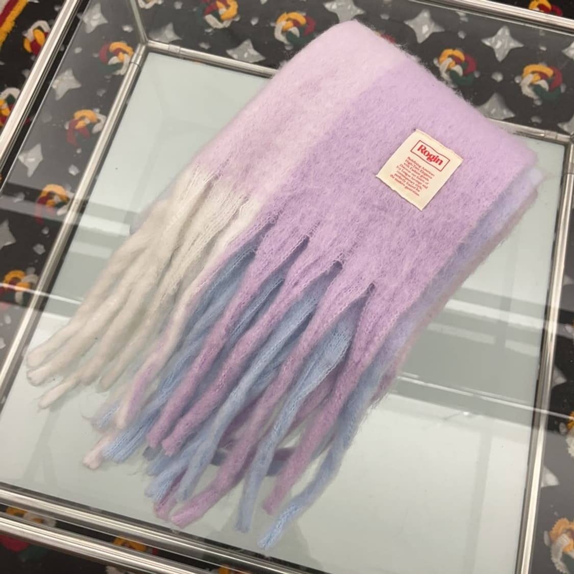 로긴 빈티지 폭닥 코튼캔디 모헤어 목도리 C07915 상품이미지3