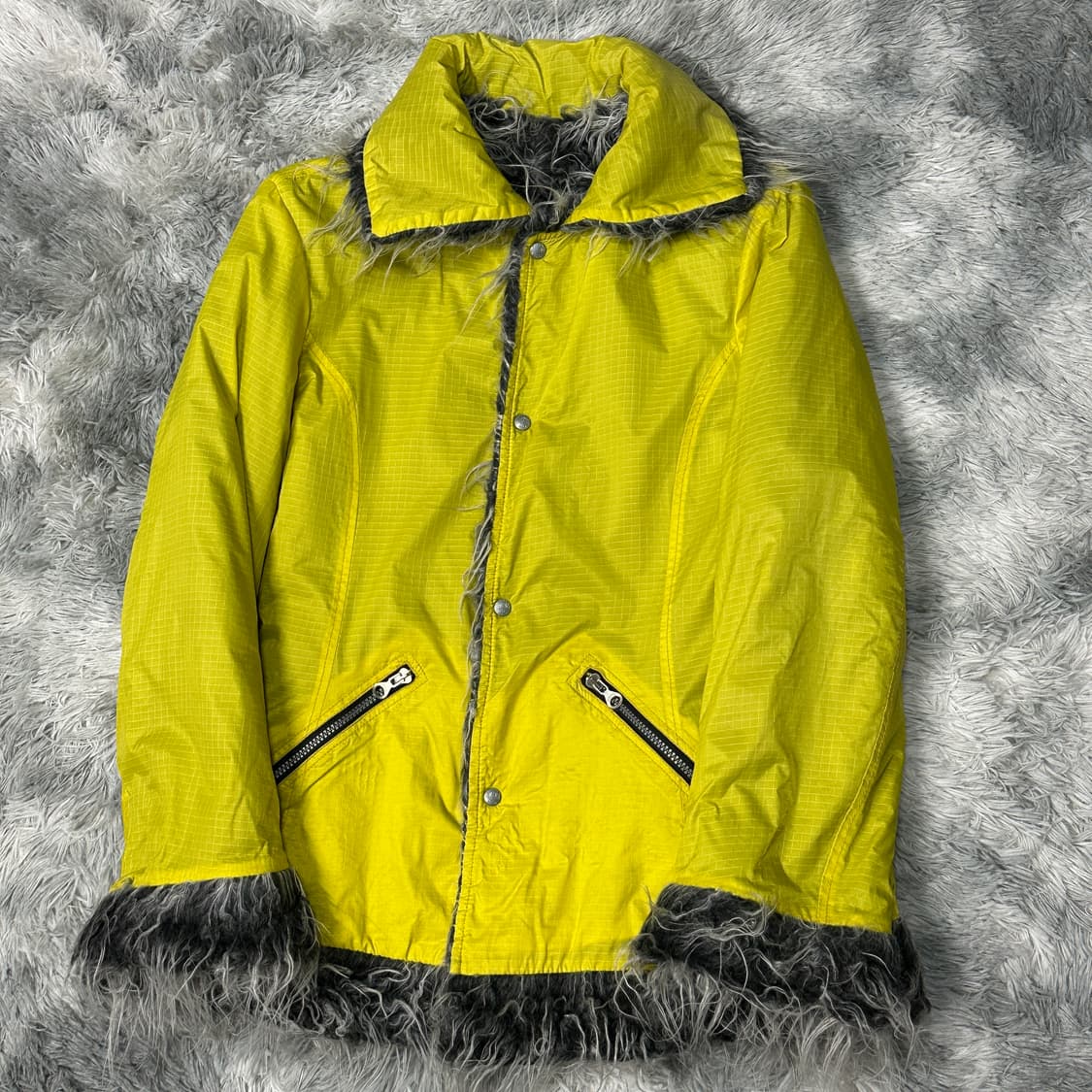 디젤 이태리 몽골리안 퍼 나일론 자켓 L 상품이미지1