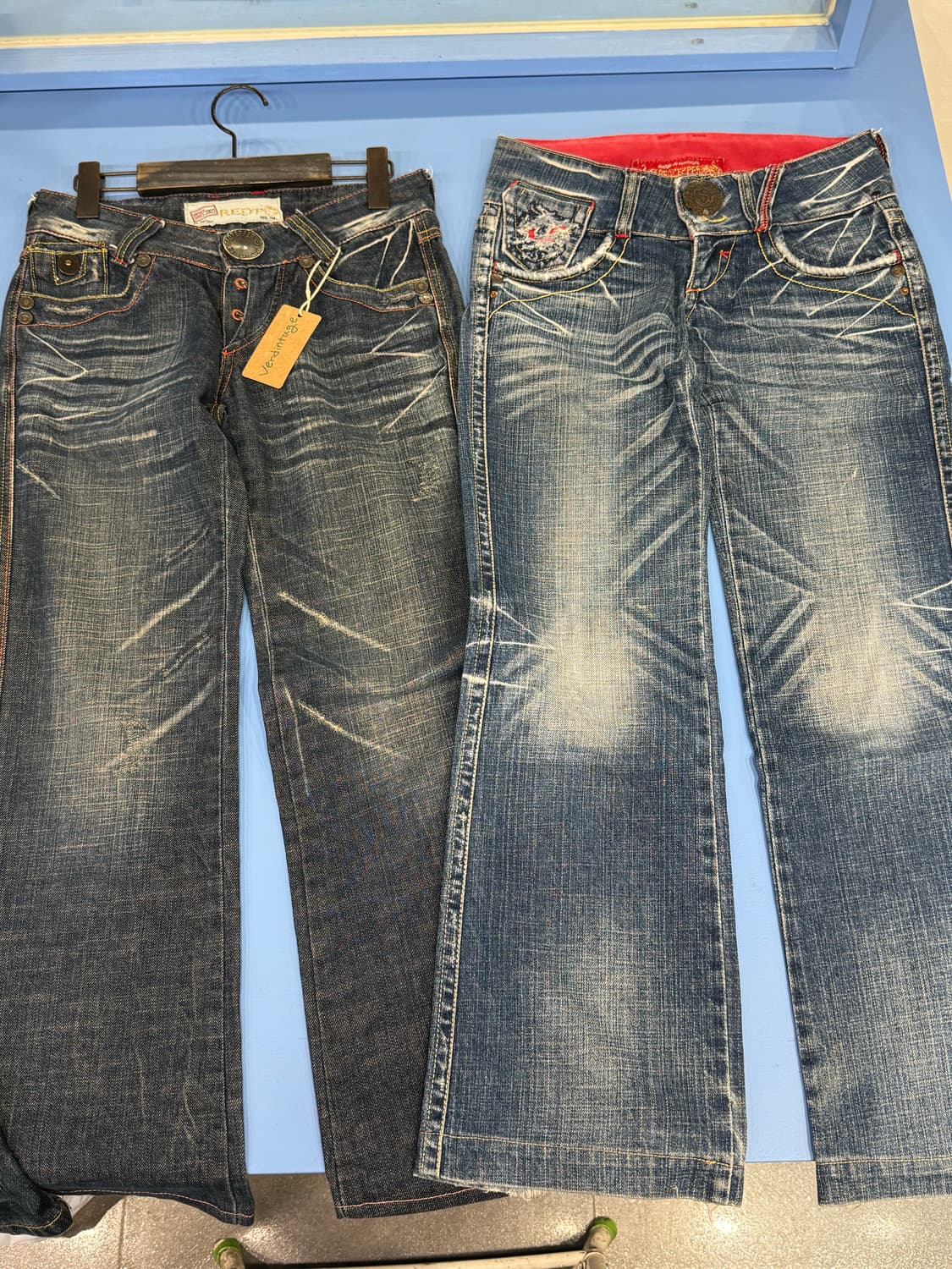 Y2K 일본빈티지 데님팬츠 일괄9장 상품이미지2