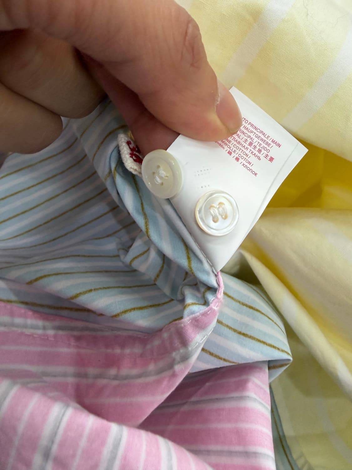 정품) 마르니 여성 오버핏 컬러풀 스트라이프 셔츠 36 상품이미지8