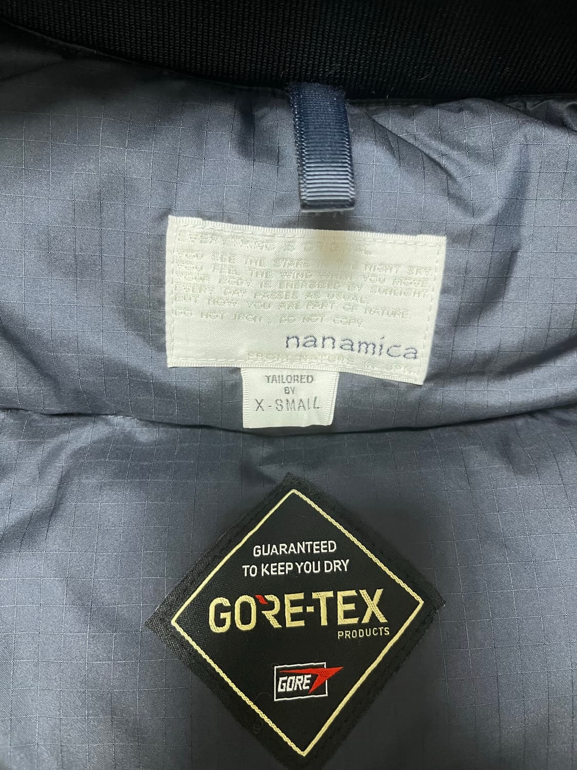 나나미카 고어텍스 숏다운 네이비 xs 상품이미지2