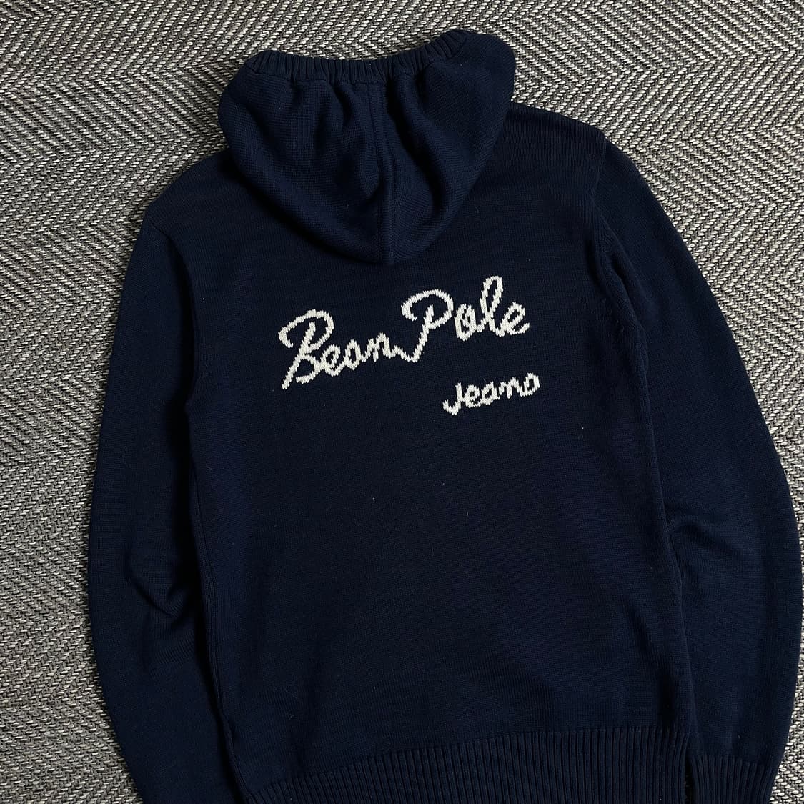 빈폴 미니멀 디테일 후드 니트 집업y 3022 상품이미지1