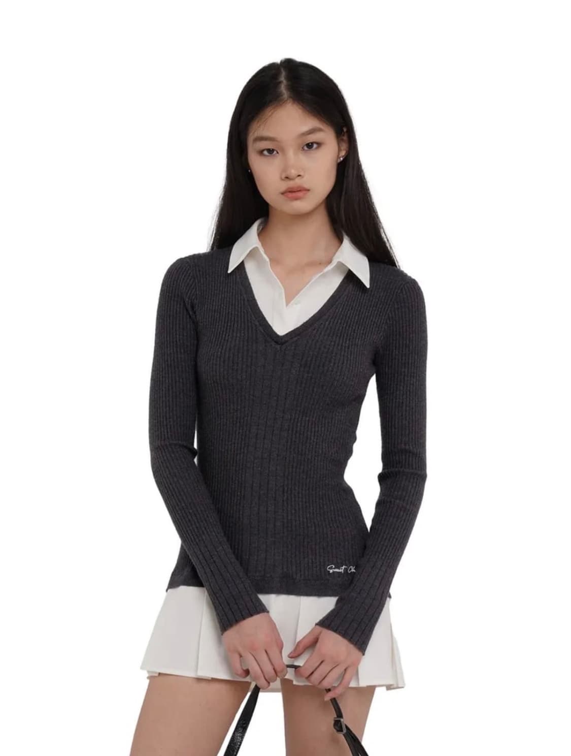 스위트칠링 Sweetchilling PATCHWORK PLEATED MI 상품이미지1