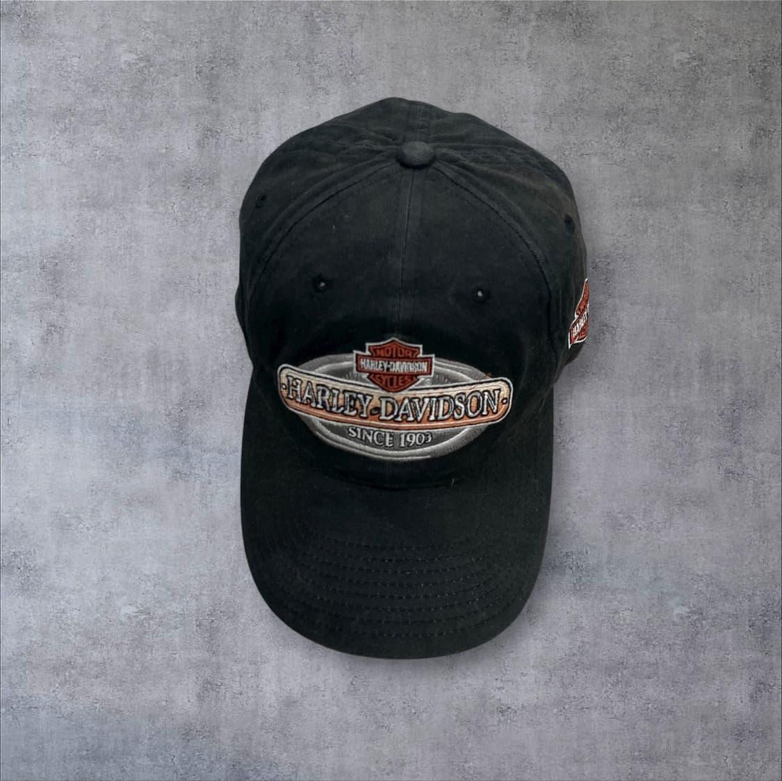 할리 데이비슨 블랙 컬러 클래식 로고 볼캡 상품이미지1