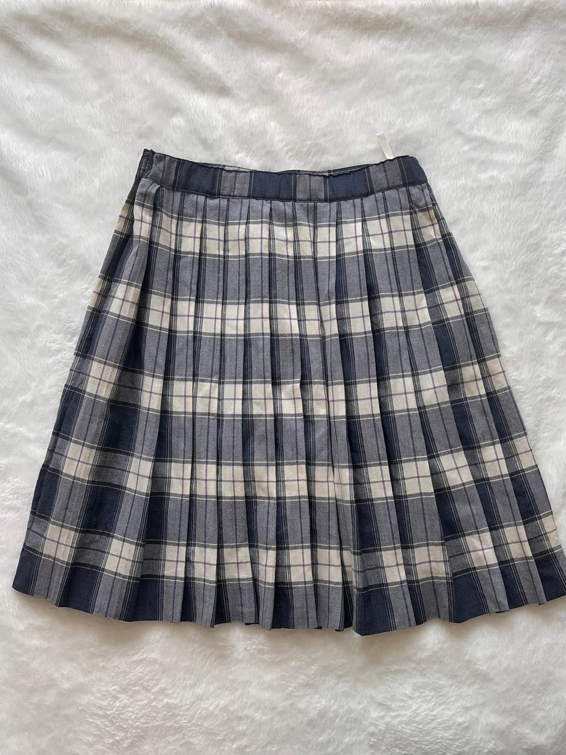 버버리 고전 체크 플리츠 미디스커트 상품이미지1