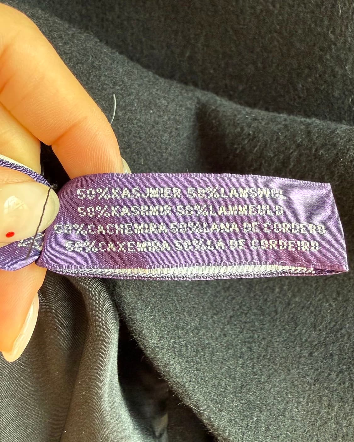 폴로 랄프로렌 퍼플라벨 캐시미어 울 크롭 자켓  상품이미지10