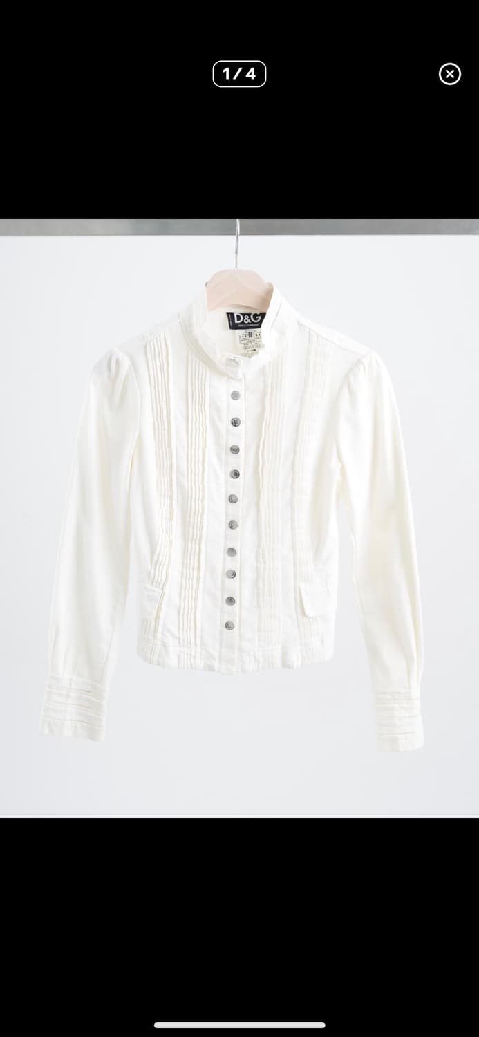 돌체앤가바나 화이트 자켓 셔츠 상품이미지4