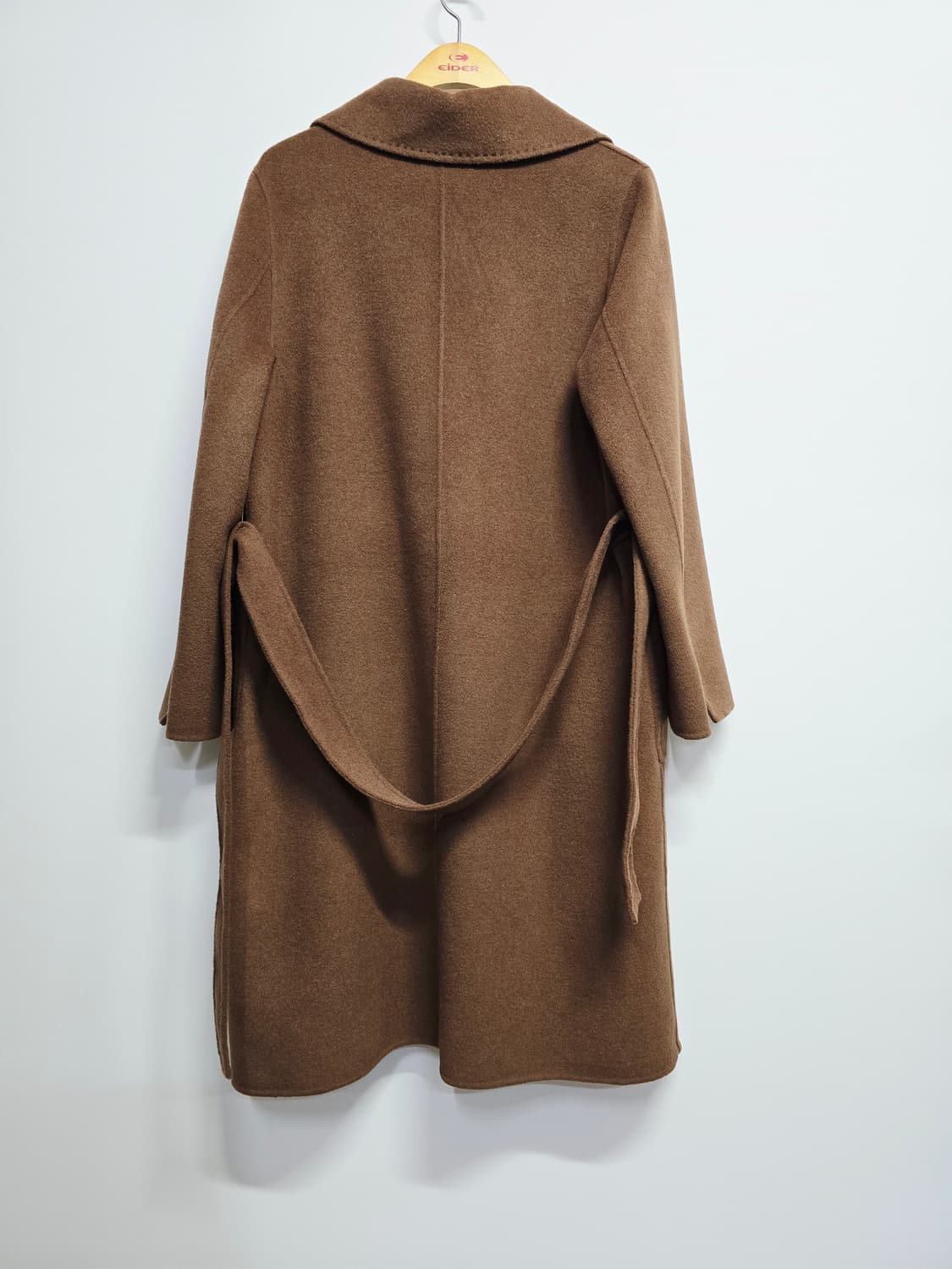 by & that 핸드메이드 브라운 롱 코트 상품이미지4