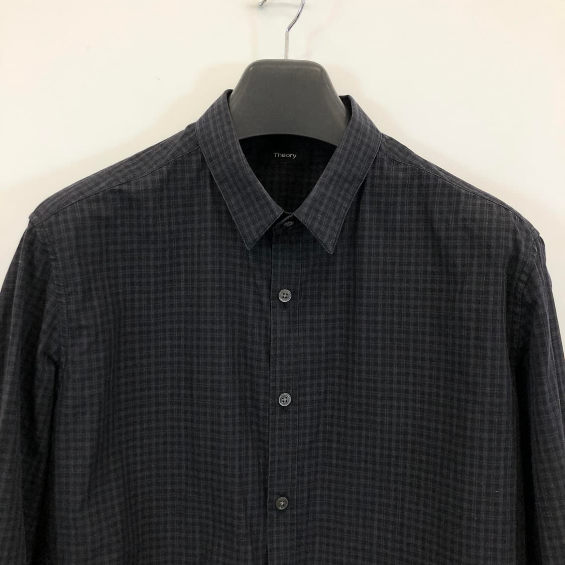 띠어리 깅엄셔츠 L 사이즈 상품이미지4