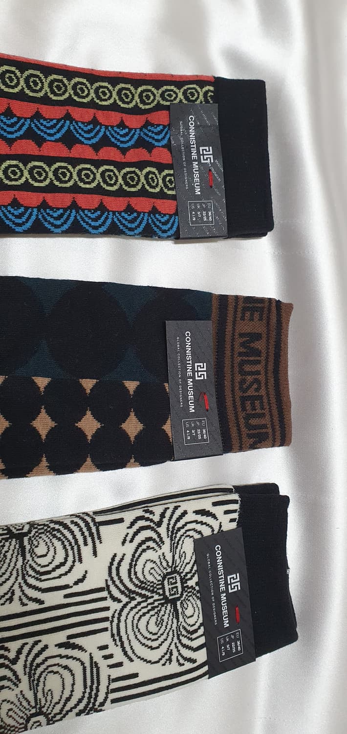 블루 크림 도트CONNISTINE MUSEUM 코니스틴 뮤지엄 양말 상품이미지4