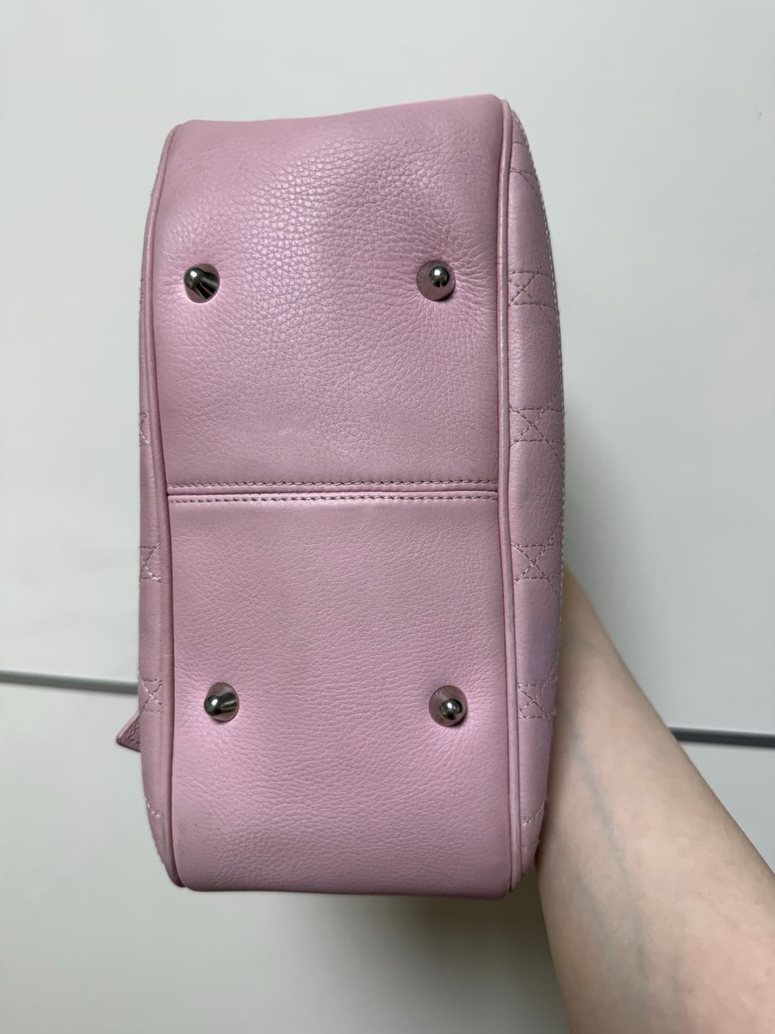 Dior 디올 빈티지 핑크 까나쥬 D참 보스턴백 상품이미지6