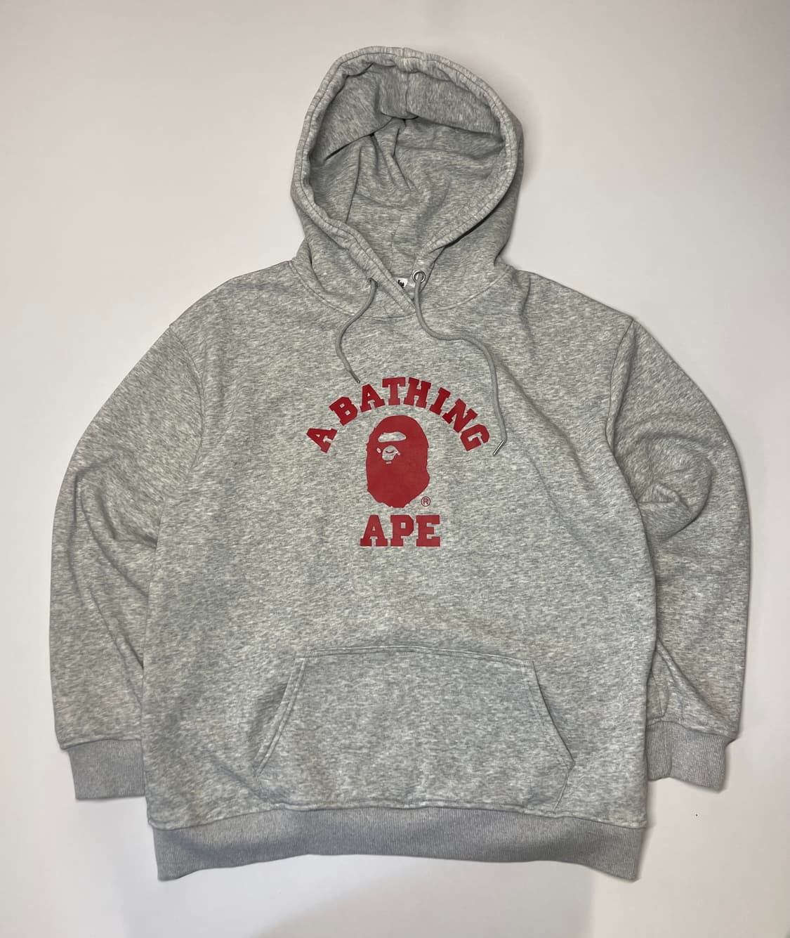 베이프 빅로고 후드티 그레이 XL 상품이미지1